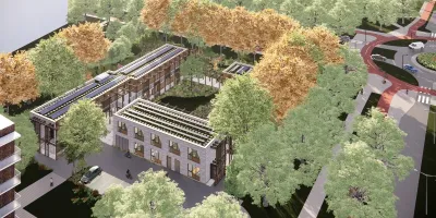 Geanimeerd plan van resultaat na nieuwbouw