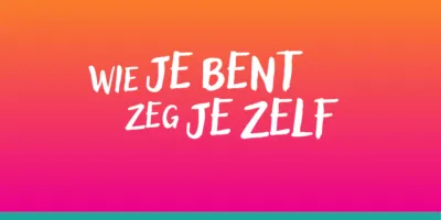 Gradiënt afbeelding met quote: wie je bent zeg je zelf